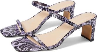 Farylrobin Womens Faryl by Farylrobin Analisa Sandal Lavender Snake Slip-On GAL1026