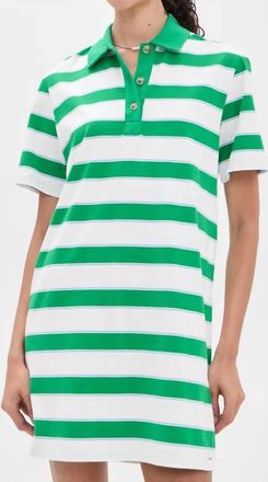 Xirena Johnny Mini Dress In Green Saltwater Stripe
