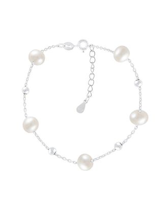 Splendid Pearls Silver 5-6Mmmm Pearl Bracelet