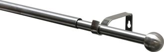 Gardinia Gardinenstange »Gardinenstangen Set Kos« Ø 19 mm 1 läufig-läufig mit Bohren, Schrauben, Wandmontage, Metall, Kugel, Ø 19/16 mm