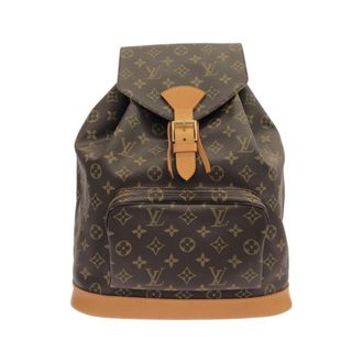Louis Vuitton Brown Coated Canvas Backpack (Pre-Owned)