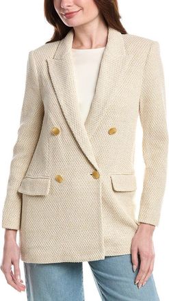 L'agence Riva Knit Double-Breasted Blazer