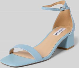 Steve Madden Sandalette aus Leder mit Blockabsatz Modell Gena in Hellblau, Gr&ouml;&szlig;e 36
