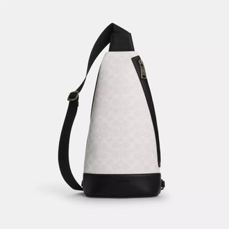 Coach Dominic Sling Pack In Signature Canvas