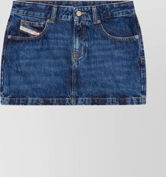 Diesel denim low-rise mini skirt