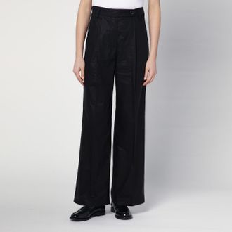 Department Five Pantalone ampio nero in cotone