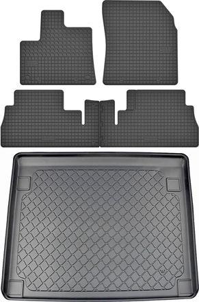 OEM Opel Combo E Life Van Desde 06.2018 Set - Alfombrillas De Goma Para Coche + Alfombrilla Para Maletero