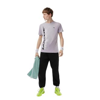 Lacoste Heren Logo Los T-shirt (Grijs)