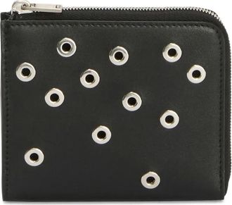 Jil Sander Portafoglio con occhielli - Nero