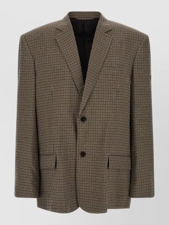Balenciaga single breasted blazer notch lapel pockets