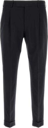 Pantaloni Torino Middernachtblauwe Stretch Wollen Broek - Heren - Chinos - Blauw - 3XL - Wol - Broeken