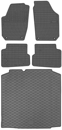 OEM Skoda Fabia Ii Kombi De 03.2007 A 10.2014. Juego De Alfombrillas De Goma Para Coche Y Alfombrilla Para Maletero