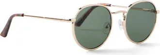 Cotton On Mens The All Rounder Sunglasses in Gold Tort Green at Nordstrom