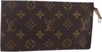 Louis Vuitton Pre-owned Canvas Pouch - Dames - Vintage Clutch - Bruin - ONE Size - Vintage