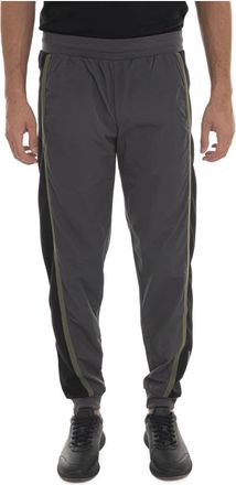Emporio Armani Color Block Jogger Broek - Heren - Sweatpants - Grijs - XL - Polyester - Broeken