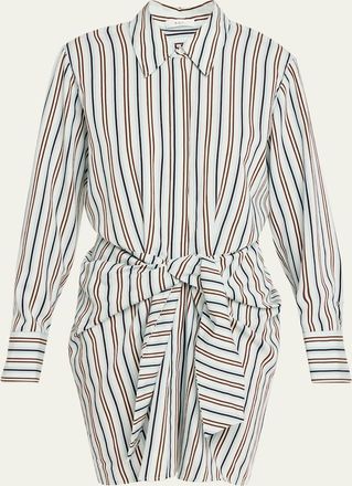 A.L.C. Mia Striped Mini Shirtdress