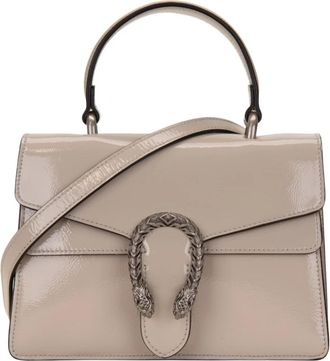Gucci Handbag - Dames - Schoudertassen - Grijs - ONE Size - Leer - Tassen