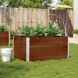 Berkfield Home Garden Planter Brown 120x80 cm Solid Wood Pine