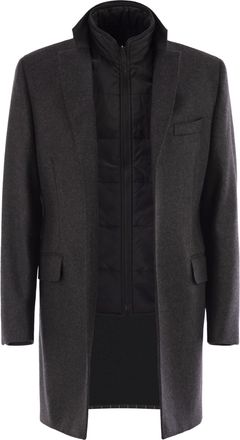 Fay Double Coat In Wool And Cashmere Cloth