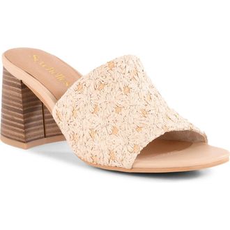 Seychelles Adapt Block Heel Sandal in Natural Daisy Raffia at Nordstrom, Size 7.5