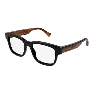 Gucci Rechthoekige Brillen - unisex - Brillen - Zwart - 54 MM - Accessoires