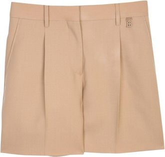 Burberry Logo Detailed Pleated Shorts