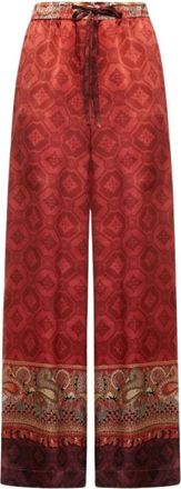 Pierre-Louis Mascia Mutka Palazzo Broek - Dames - Wijde Broeken - Rood - M - Broeken
