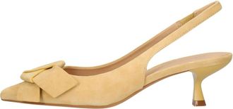 Stefano Lauran Schoenen, Dames, Geel, 39 EU, Leer, St 2642 Slingbacks