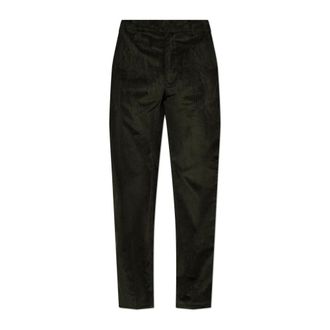 Etro Pantaloni in Corduroy di Cotone Elasticizzato - - Trousers - Uomo - Verde - S