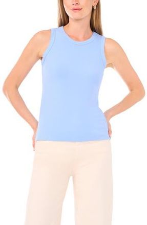 Halogen Fitted Ribbed Tank Top in Della Blue at Nordstrom Rack, Size X-Small