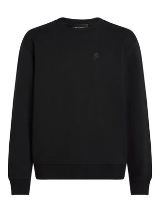 Karl Lagerfeld Kameo embroidery sweatshirt - men - Organic Cotton/Recycled Polyester/Elastane - S - Black