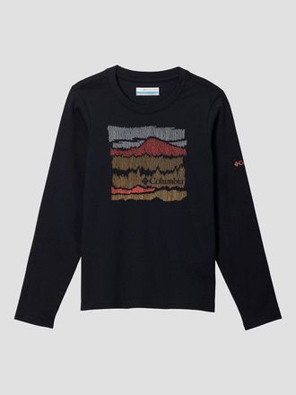 Columbia Dobson Pass Kids Longsleeve T-Shirt schwarz