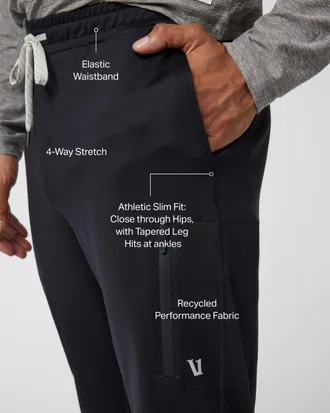 Vuori Clothing Sunday Performance Jogger Pants | Black | Medium