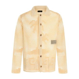 Alanui Where The Wave Begins Cardigan - Knitwear - Hombre - Beige - L