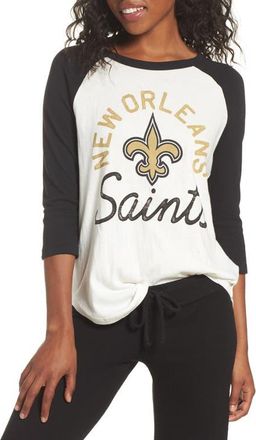 Junk Food NFL New Orleans Saints Raglan Tee in Sugar/True Black at Nordstrom, Size X-Large