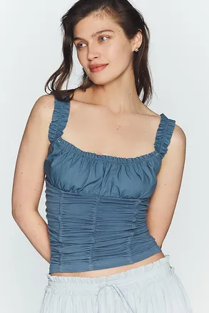 Maeve Cassis Ruched Cami