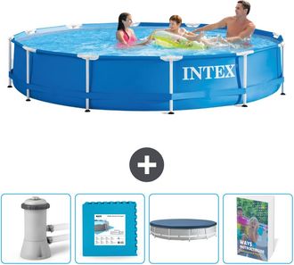 Intex Piscina Con Estructura Redonda - 366x76 Cm - 7-piezas Scb124