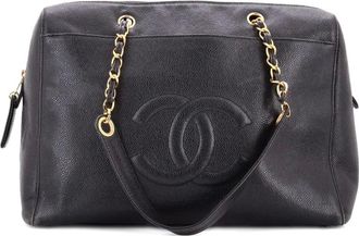 Chanel Timeless Zip Tote Caviar Medium shoulder bag - Zwart