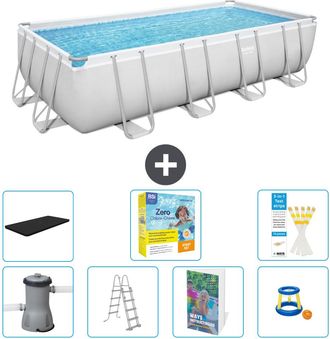 Bestway Piscina Bestway Power Steel Rectangular - 488x244x122 Cm - 8-piezas S529