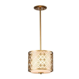 Netlighting Ziggy Cylindrical Pendant Ceiling Light Lacquered Gold