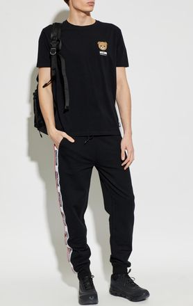 Moschino T-shirt With Logo, Mens, Black