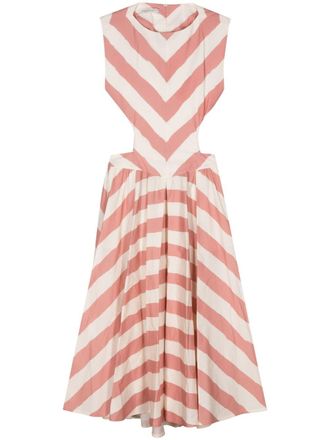 Philosophy di Lorenzo Serafini Abito midi a righe - Rosa