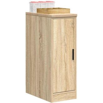 vidaXL vidaXL Garage Storage Cabinet Sonoma Oak 30x51x85 cm Solid Wood Pine