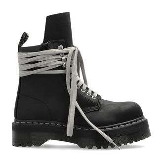 Rick Owens Bota con Punta de Acero y Suela Quad - Shoes - Mujer - Negro - 39 1/2 EU