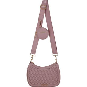 Bebe Katriel Crossbody Bag with Zip Pouch in Powder Pink at Nordstrom Rack
