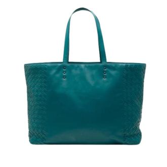 Bottega Veneta Pre-owned Tote Bags, female, Blue, Size: ONE SIZE Pre-owned Tote Bag