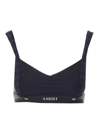 Amiri Blue Ma Quad Sports Bra