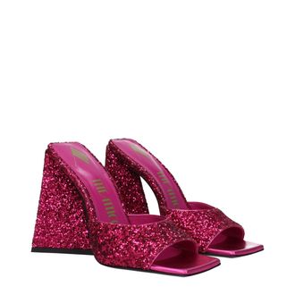 The Attico Womens Pink Plastic Platform Sandals