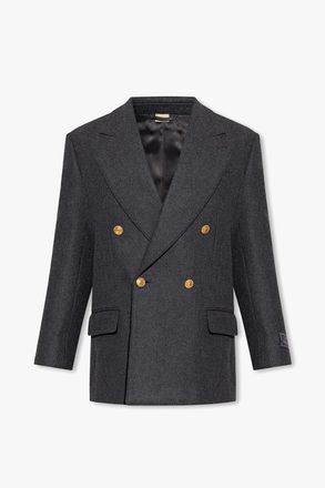 Gucci Cashmere Wool Double Breast Blazer Jacket
