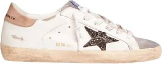 Golden Goose Super-Star Estrella Purpurina Negra - Dames - Sneakers - Wit - 37 EU - Katoen - Schoenen